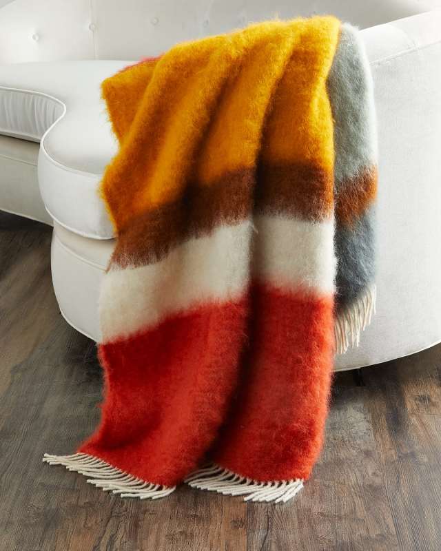 Matisse Colorblock Mohair-Blend Throw